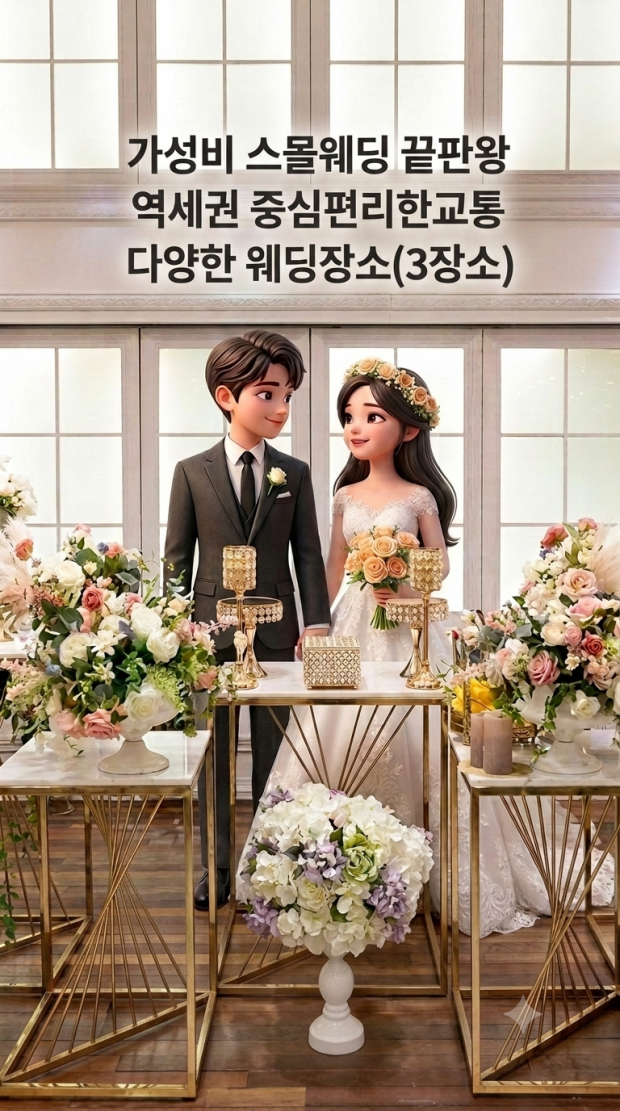 인천스몰웨딩 부천스몰웨딩 김포스몰웨딩 작은결혼식장 강남…